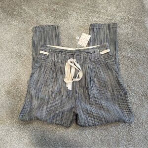 Free People Striped Drawstring Pants
